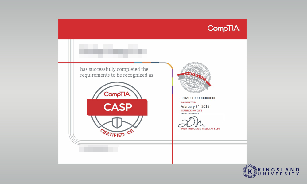 CASP Certificate compTIA