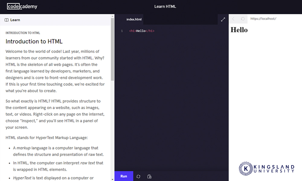 Codecademy Example